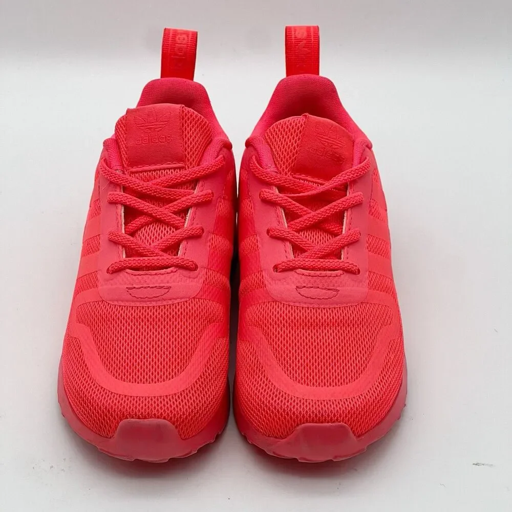 Adidas Originals Multix GX2226 Unisex Toddler Shoes Neon Orange Pink Size 9 K